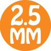 2.5 میلیمتر