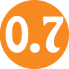 0.7 سانتیمتر