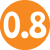 0.8 سانتیمتر